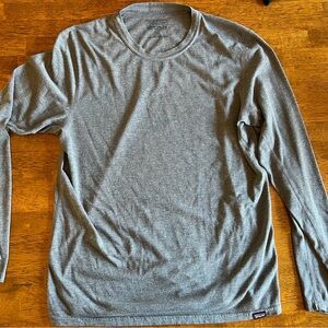 Patagonia Men’s Long-Sleeve Crewneck — Heather Gray